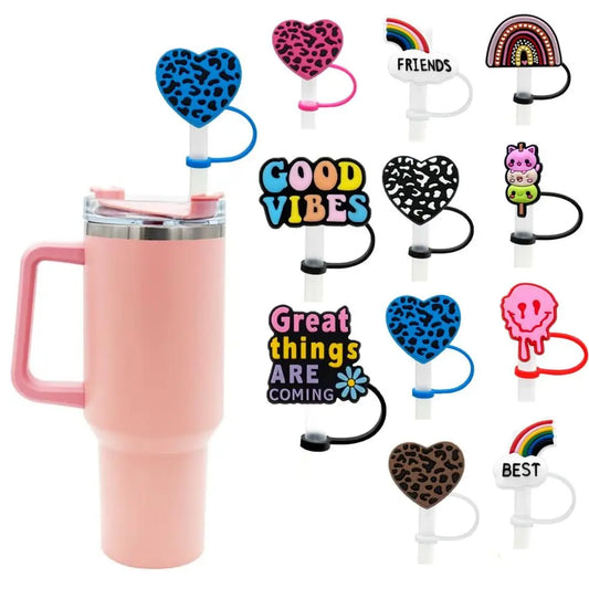 Cartoon Silicone Straw Covers